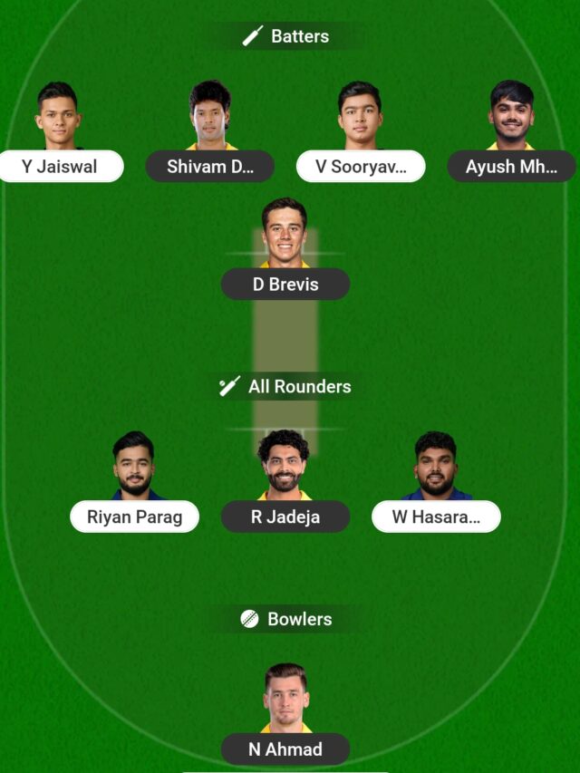 CSK vs RAJ  IPL 2025 Dream 11 Prediction | Key Players, Match Preview, and Fantasy Tips